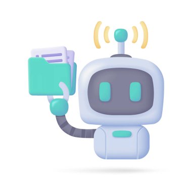 Bilgisayardaki 3 boyutlu akıllı robot insan işi yaratıcı çizgi film robotlarına yardım edecek ve sorulara cevap verecek..