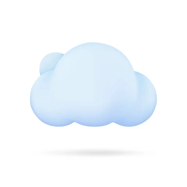 Καιρικές Συνθήκες Εικονίδια Λευκά Σύννεφα Στην Εποχή Των Βροχών Ισχυρούς — Διανυσματικό Αρχείο