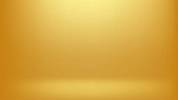 Golden Gradient Abstrakten Hintergrund Einfaches Studio Leerer Hintergrund — Stockvektor