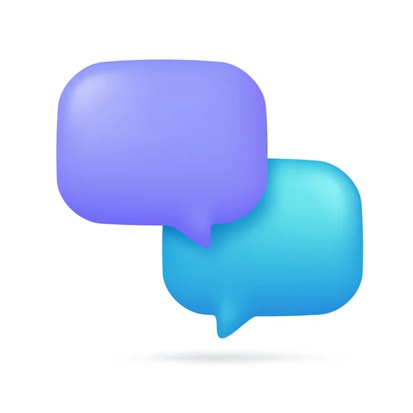 Beszéd Buborékok Szociális Média Chat Üzenet Doboz Párbeszéd Jel — Stock Vector