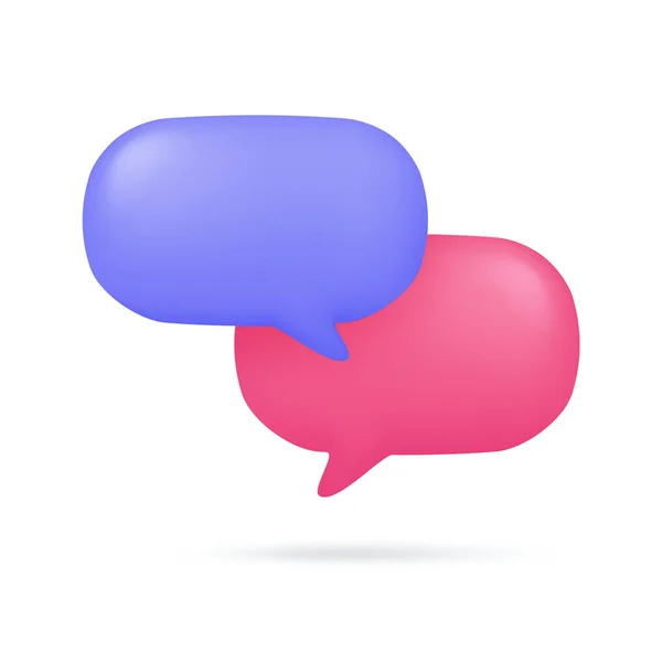 Beszéd Buborékok Szociális Média Chat Üzenet Doboz Párbeszéd Jel — Stock Vector