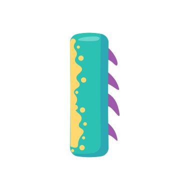 Dinozor Alfabesi ve Çocuk yuvası çocuklarının doğum günü partisi için Numbers Illustration