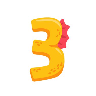 Dinozor Alfabesi ve Çocuk yuvası çocuklarının doğum günü partisi için Numbers Illustration