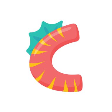 Dinozor Alfabesi ve Çocuk yuvası çocuklarının doğum günü partisi için Numbers Illustration