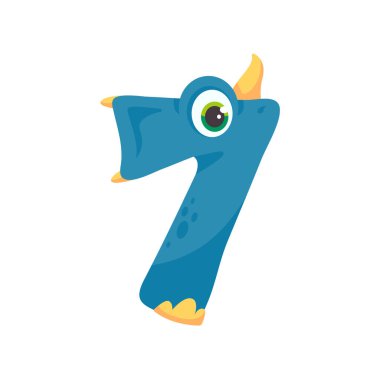 Dinozor Alfabesi ve Çocuk yuvası çocuklarının doğum günü partisi için Numbers Illustration