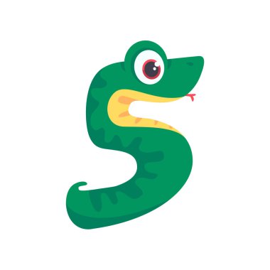 Dinozor Alfabesi ve Çocuk yuvası çocuklarının doğum günü partisi için Numbers Illustration