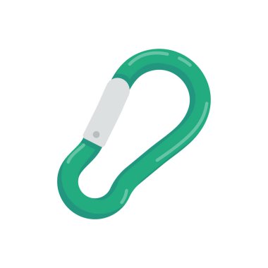 Karabinalı metal karabina ormandaki kaya tırmanma çadırını bağlamak için kullanılır.