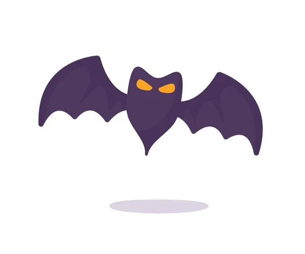 Vampiro Murciélago Dibujos Animados Espeluznante Fantasma Murciélago Sangre Halloween — Vector de stock