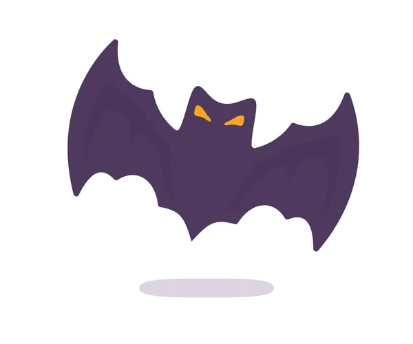 Vampire Bat Cartoon Scary Ghost Bat Blood Halloween — Stock Vector