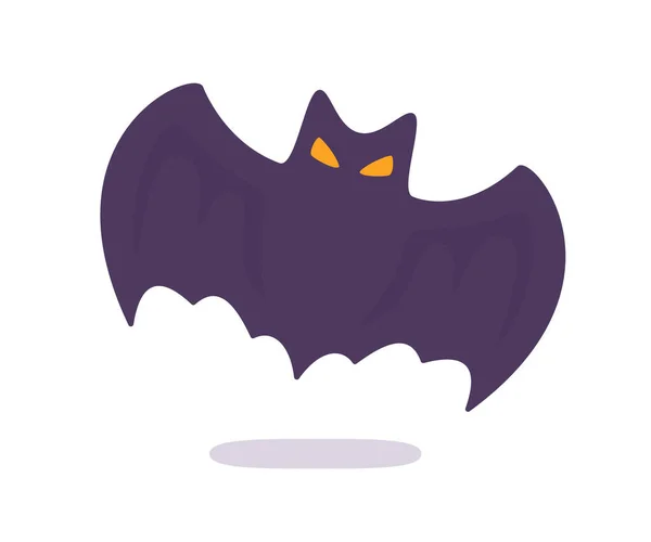 Vampiro Murciélago Dibujos Animados Espeluznante Fantasma Murciélago Sangre Halloween — Vector de stock