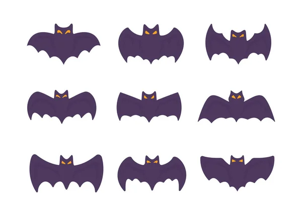 Vampiro Morcego Desenho Animado Assustador Fantasma Morcego Sangue Halloween — Vetor de Stock