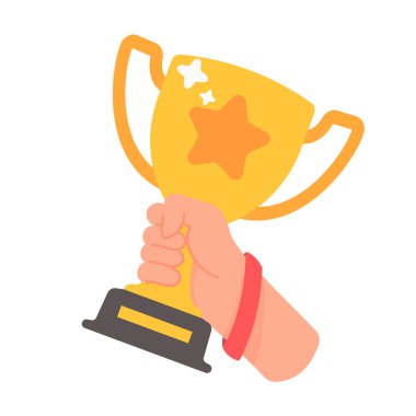 Eller kupayı kaldırsın. Bir numaralı spor oyunu yarışmasını kazanmak.