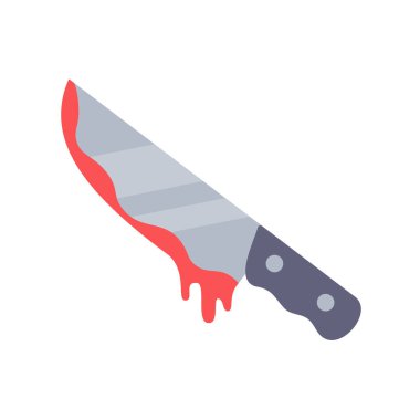 Cinayet bıçağı. Kan damlayan suçlu bıçağı..