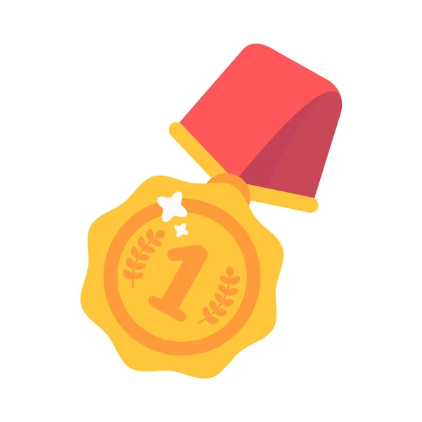 Золота Медаль Переможців Спортивних Змагань Найкраща Перемога — стоковий вектор