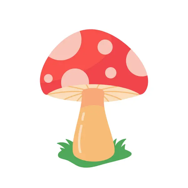 Mushrooms Caused Fungi Harvest Season Thanksgiving — Stock Vector