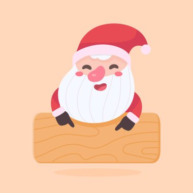 Noel Baba ve hediye kutuları Noel kartı dekoratif unsurları