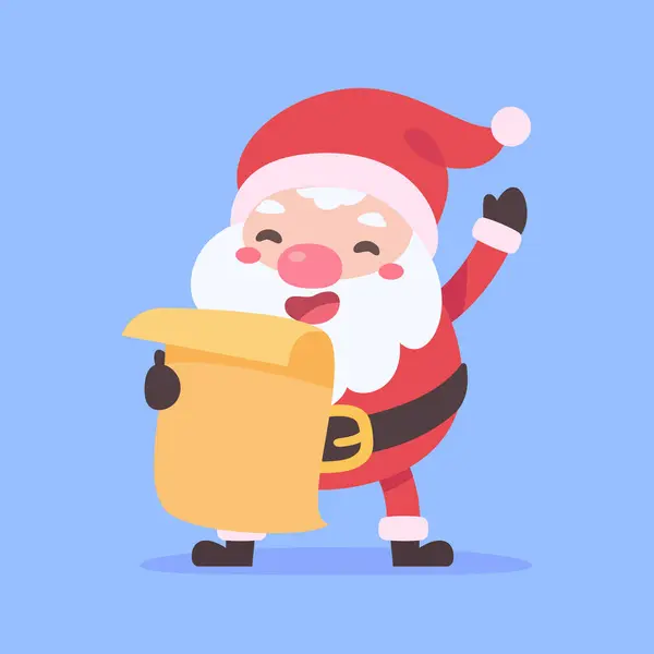Santa Claus Cajas Regalo Elementos Decorativos Tarjetas Navidad — Vector de stock