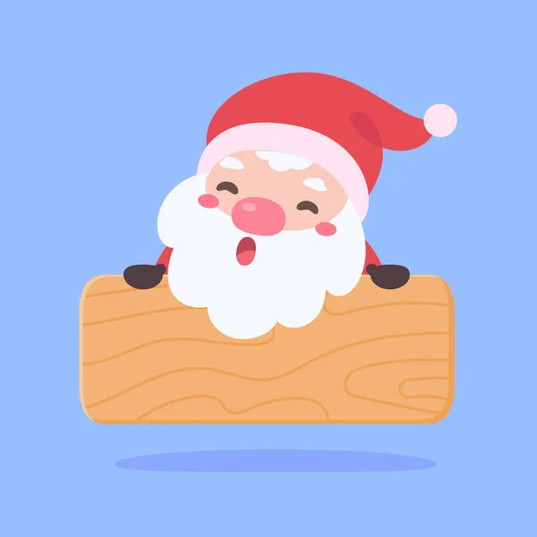 Santa Claus Gift Boxes Christmas Card Decorative Elements — Stock Vector
