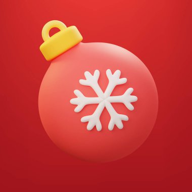 Kırpma yolu ile 3 boyutlu Noel ögeleri
