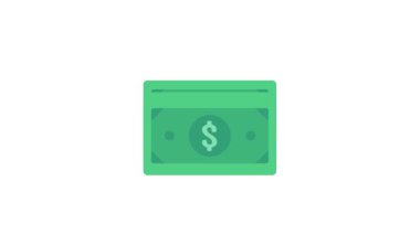 para simgesi yeşil dolar kağıt para mal ve hizmetleri satın almak için kullanılır.