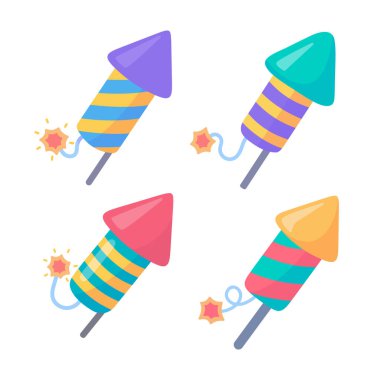 Havai fişek partisi. Partilerde eğlence yaratmak için renkli havai fişekler.