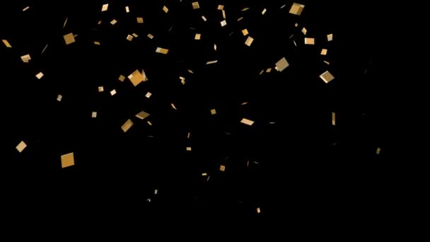 五彩斑斓的纸片浮出水面 准备庆祝宴会 — 图库视频影像