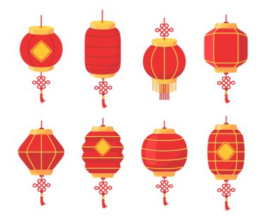 Çin Yeni Yıl Festivali 'nde dekorasyon için Çin kırmızı feneri