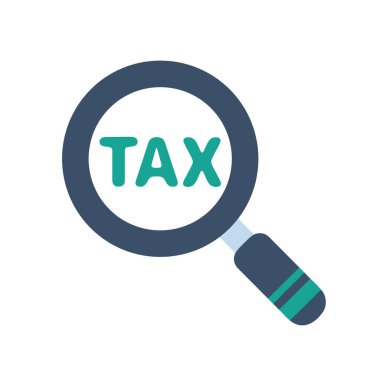 Vergileri düşürmenin yollarını aramak için büyüteç.