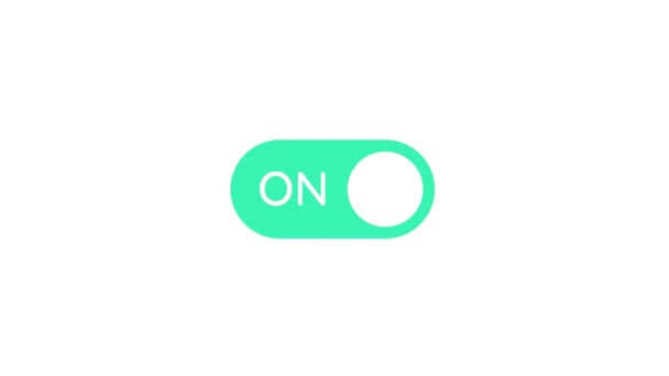 機能をオン オフにするボタン スライドバー付きモダンなウェブサイトUiデザイン — ストック動画