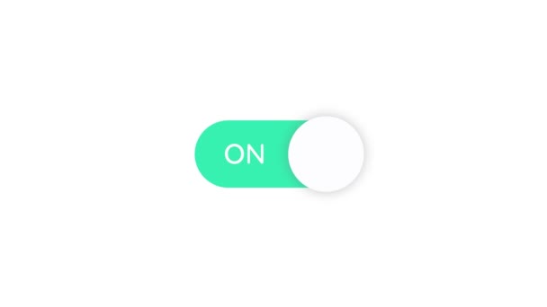 按钮打开和关闭功能 带有滑动条的现代网站用户界面设计 — 图库视频影像