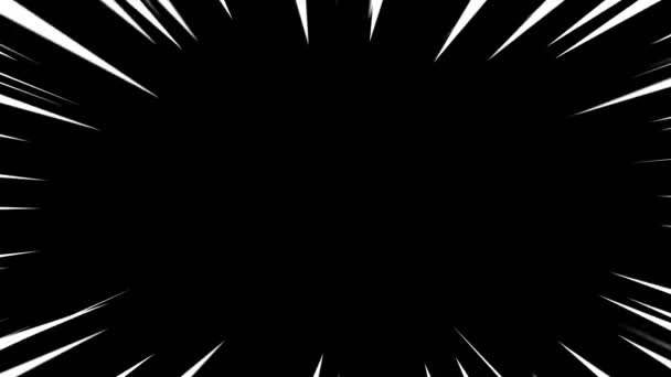 夜空の黒い背景に輝くスターアニメーション漫画グリッター — ストック動画