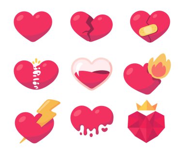 Kırık kalp. Pembe Kalp 'in kalbi kırık ve sevgilisinden boşandığı için acı çekiyor..