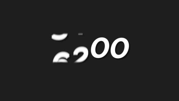 Nummers Rollen Het Jaar 2024 Nieuwjaarsviering 2024 — Stockvideo