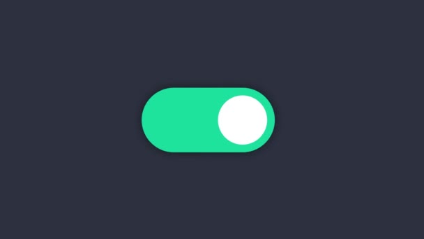 Modo Oscuro Botón Palanca Sitio Web Botón Desplazamiento Para Configuración — Vídeos de Stock