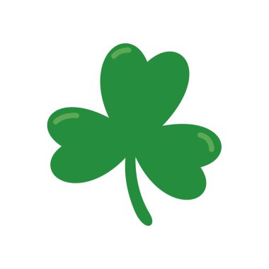 Yeşil dört yapraklı yonca. St. Patrick festivalinde iyi şanslar simgesi.