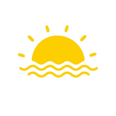 Güneş bir yaz akşamı denizde batar..