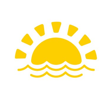 Güneş bir yaz akşamı denizde batar..