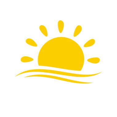 Güneş bir yaz akşamı denizde batar..