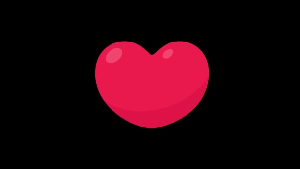 Разбитое Сердце Разочарованная Любовь Семейной Жизни Концепция Развода Animation — стоковое видео