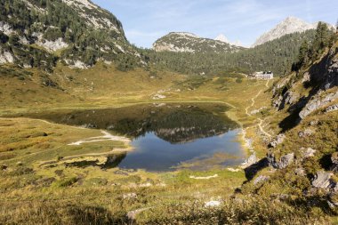 Berchtesgaden 'deki Konigssee Gölü Ulusal Parkı, Bavyera, Almanya