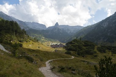 Berchtesgaden 'deki Konigssee Gölü Ulusal Parkı, Bavyera, Almanya