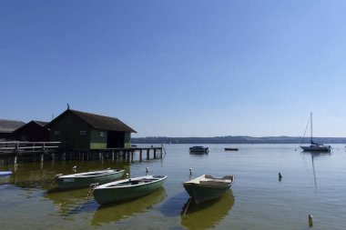 Lake Ammersee in Bavaria, Germany in summertime clipart