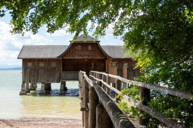 Lake Ammersee in Bavaria, Germany in summertime clipart