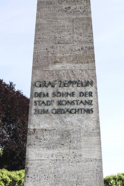 Konstanz 'daki Graf Zeppelin Anıtı, Almanya' daki Constance Gölü