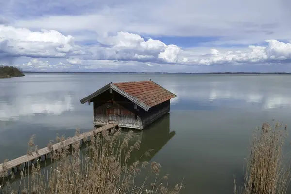 Stock image Panorama of lake Chiemsee in Bavaria, Germany in springtime