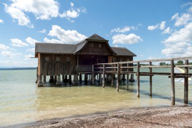 Bavyera 'da Ammersee Gölü, Almanya Yazın