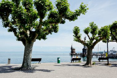 Konstanz 'da Imperia heykeli, Almanya' da Constance Gölü