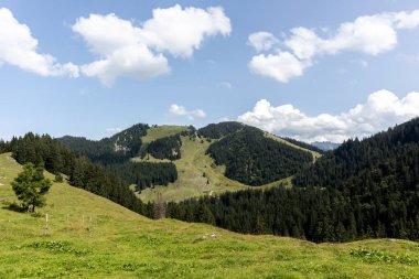 Bodenschneid dağ turu, Brecherspitze, Bavyera, Almanya, ilkbahar zamanı