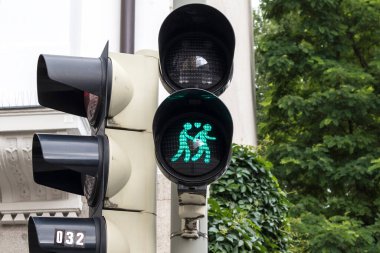 Münih, Bavyera, Almanya 'da yazın trafik sıkışıklığı