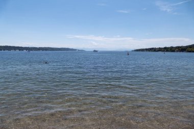 Lake Starnberger See in Bavaria, Germany in summertime clipart